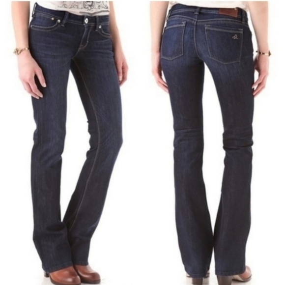 DL1961 Milano Boot 1470 Low Rise y2k Medium Wash 4 Way Stretch Bootcut Jeans - Picture 8 of 8